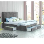 Κρεβάτι διπλό με συρτάρια και στρώμα