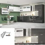 Γωνιακή σύνθεση κουζίνας