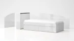 Κρεβάτι μονό με συρτάρια