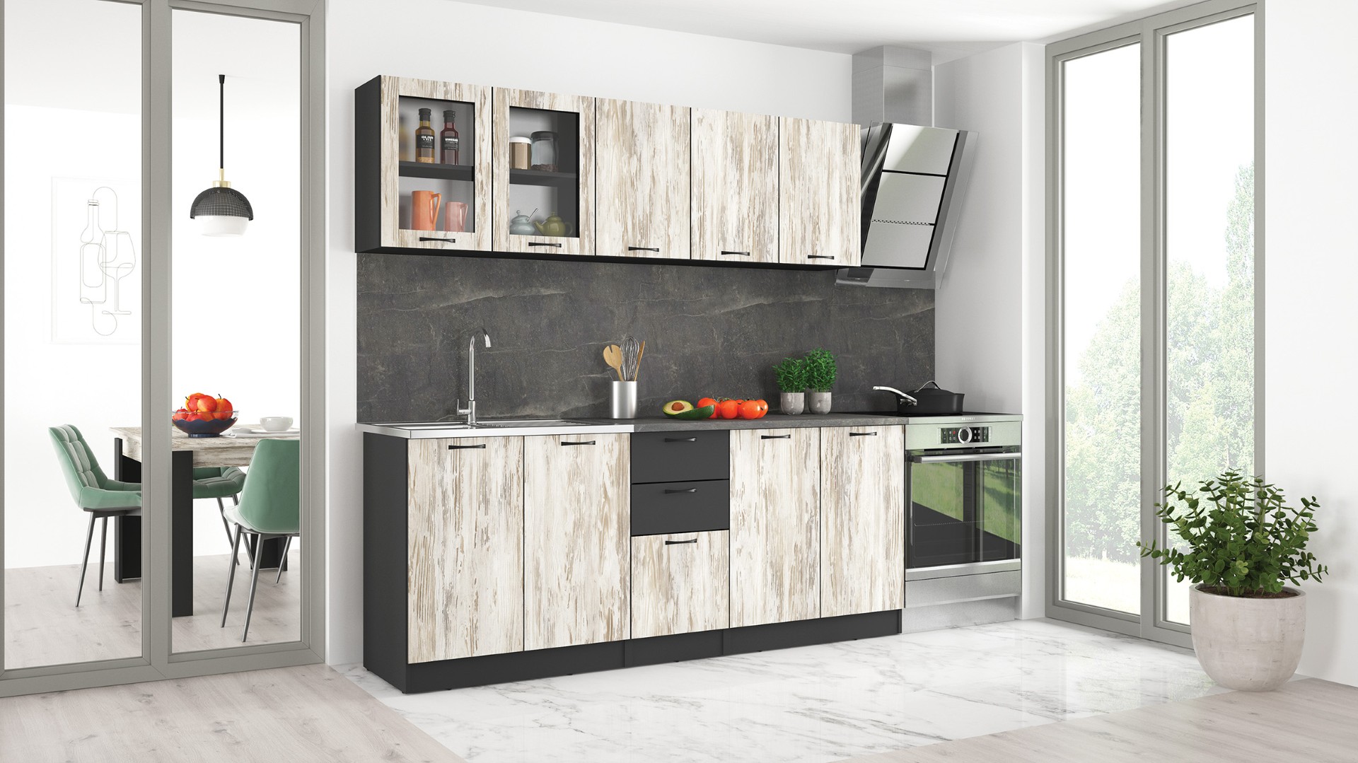 GrammiDeco - Έπιπλα | Κουζίνες | Κρεβάτια | Καναπέδες 28 Έτοιμη σύνθεση κουζίνας αθήνα