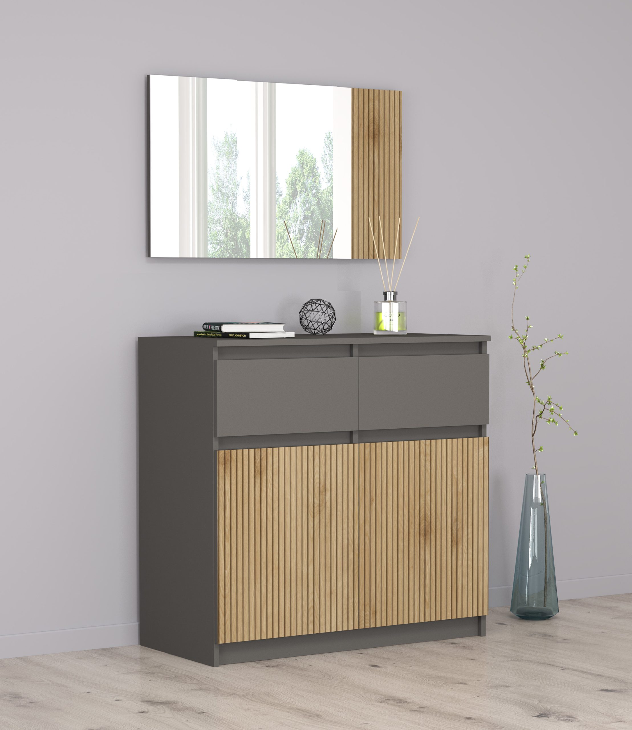 GrammiDeco - Έπιπλα | Κουζίνες | Κρεβάτια | Καναπέδες 28 Συρταριέρα με καθρέφτη