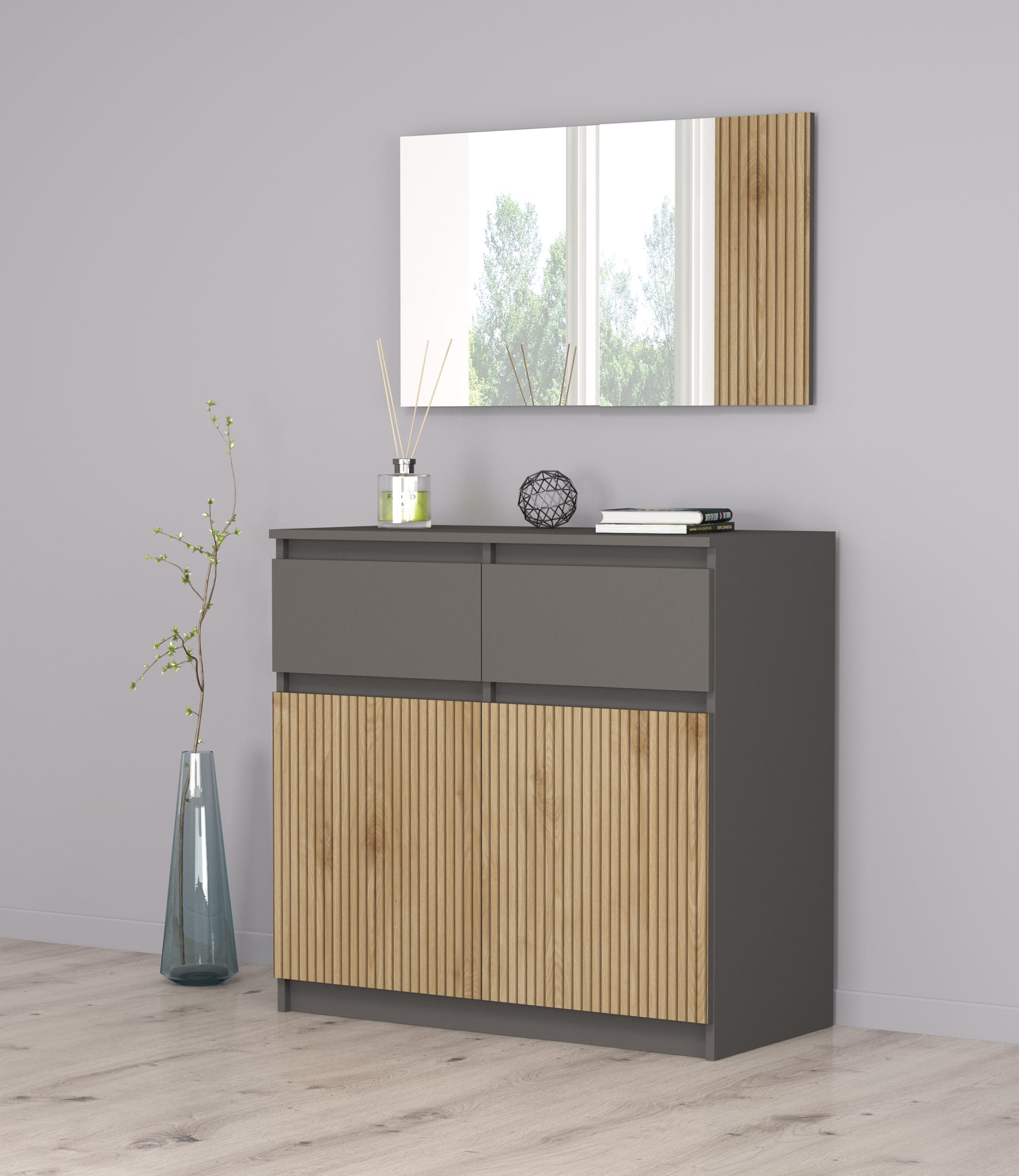 Συρταριέρα με καθρέφτη